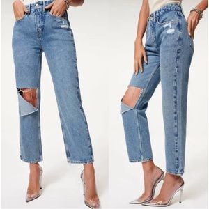 NWT Good American Good 90’s Duster Jeans Blue 950